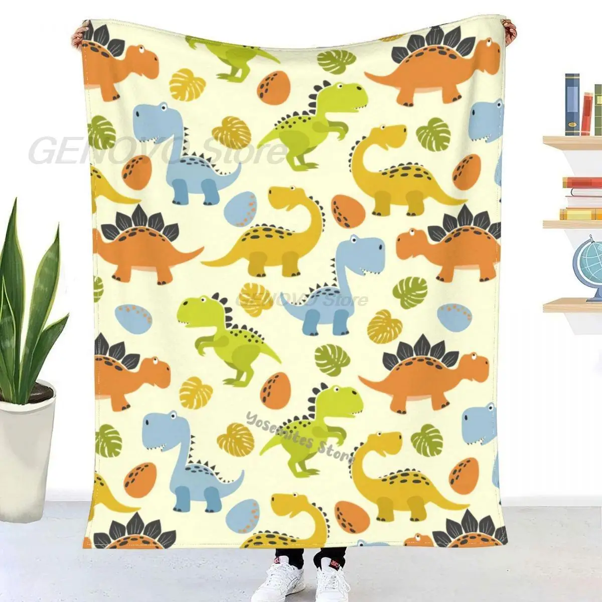 

Мультяшный динозавр головоломка Decke Sherpa Decke bettwhatsche weiche Junge Decke