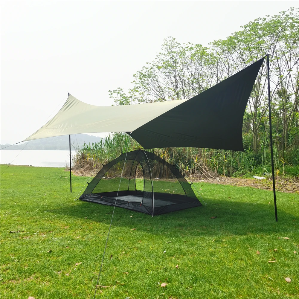 

Ultralight Summer Mesh Tent Outdoor Mosquito Net Tent Self Supporting Gauze Inner Tent with Aluminum Pole for Camping Travel