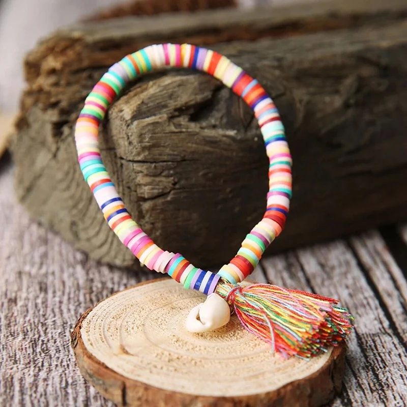 

Soft Ceramic Beads Clay Beads 6mm Flake Soft Ceramic Mixed Beads for Jewelry Making Necklace Bracelet DIY