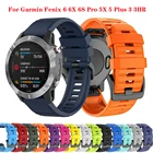 Ремешок быстросъемный для Garmin Fenix 6X 6 Pro Fenix 3 3 HR, силиконовый браслет для Garmin Fenix 5X 5 5X Plus, 20 22 26 мм