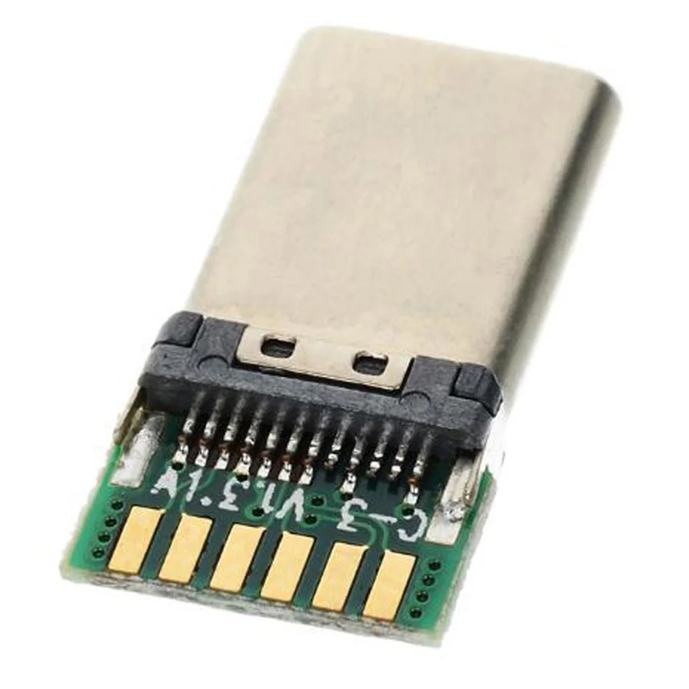 Питание USB 3 1 мужской женский Тип C проволочного припоя разъем интерфейс
