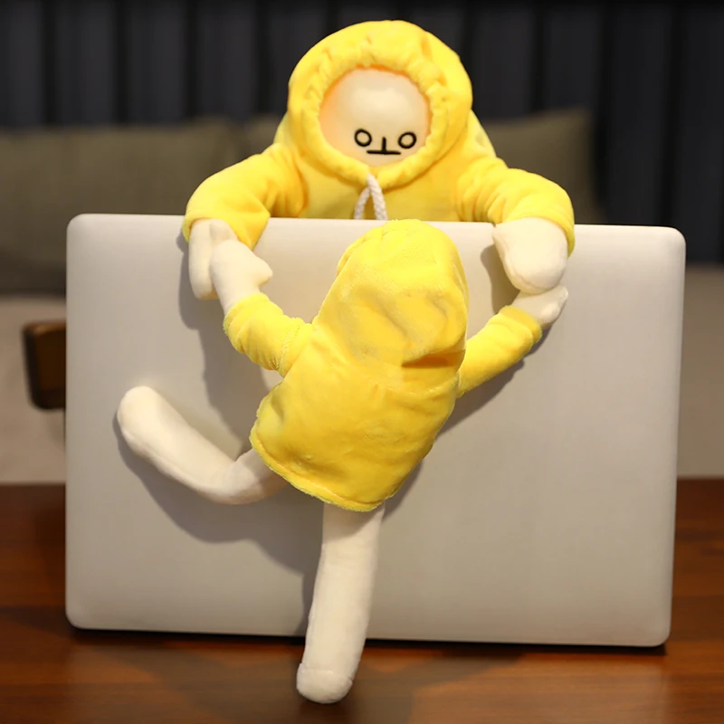 

18-65cm Yellow Banana Man Plush Toy Stuffed New WOONGJANG Kawaii Doll Korea Popular Anime Appease Dolls Birthday Gifts For Child