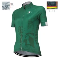 green ms nigeria global factory team road outdoor race cycling jersey breathable polyester customizable