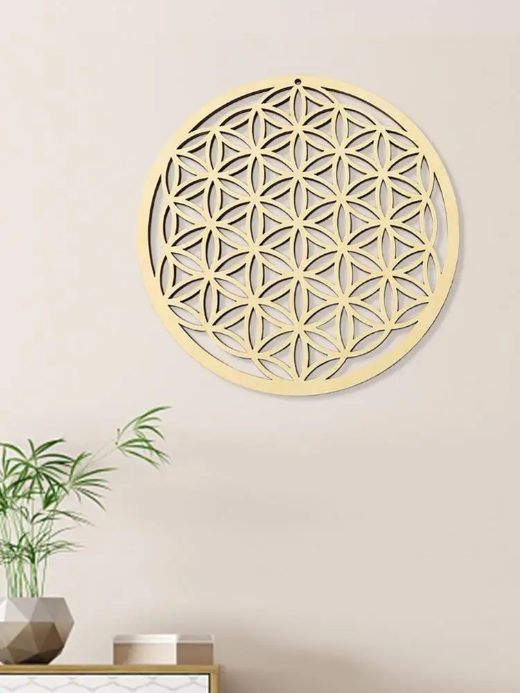 Подвесная деревянная подвеска Геометрическая Художественная Скульптура