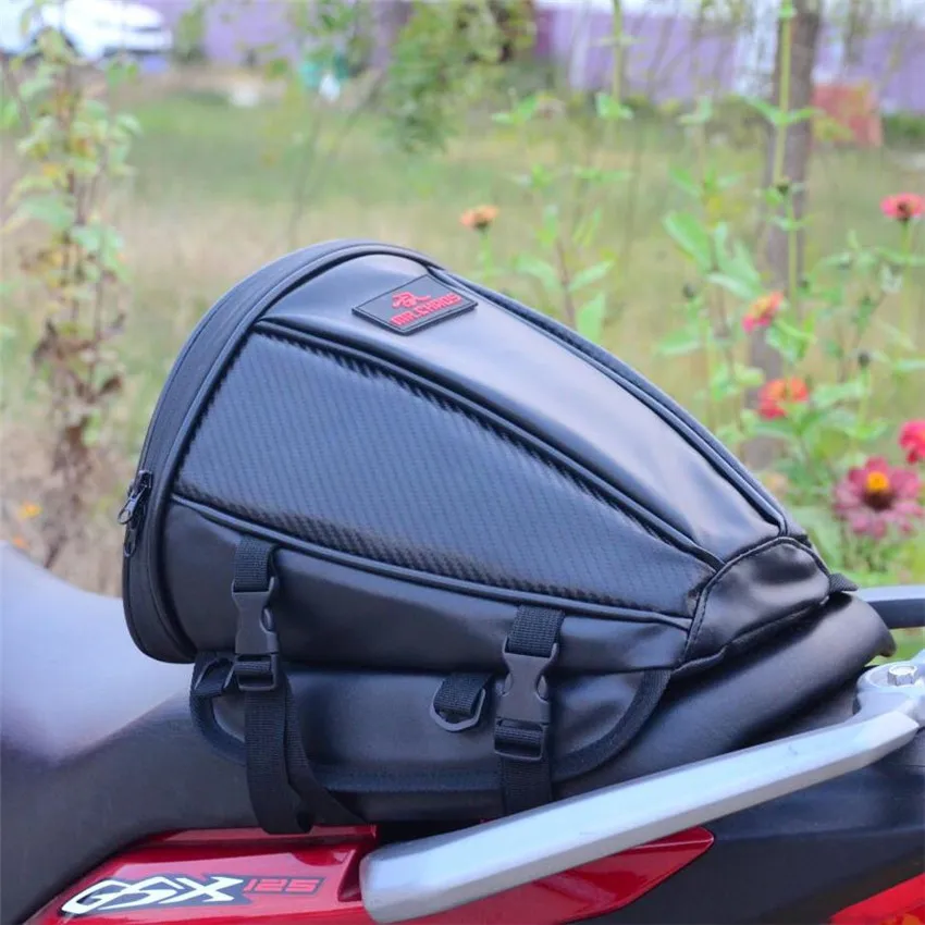 

Motorcycle Tail Bag Motorbike Seat Back Bag Saddle Bag Rear Seat Package Waterproof Moto Motorbike Travel Saddle Tail Handbag