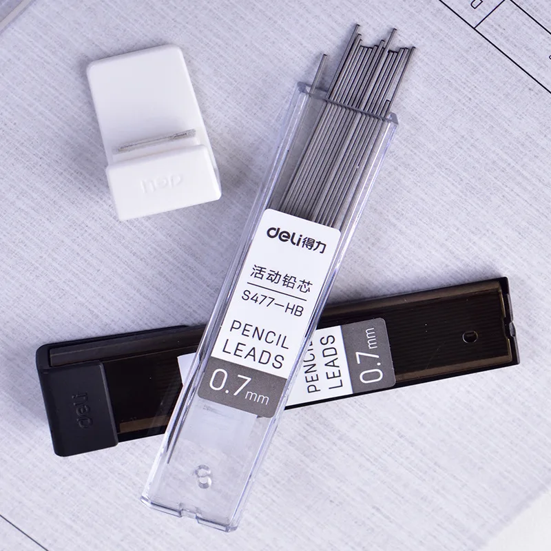 20Pcs/Box Graphite Lead HB 0.5/0.7mm Mechanical Pencil Refill Plastic Automatic Replace Erasable 05872 | Канцтовары для офиса и