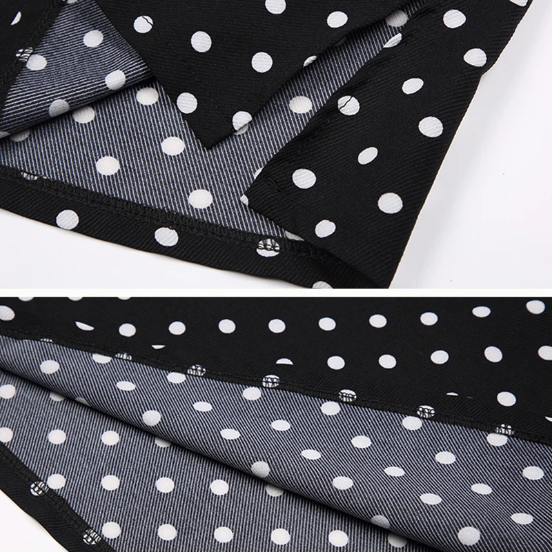 

LJSXLS Summer Women Tank Tops 2021 The New Loose Elegant Polka Dot Print Female Sleeveless Black White Camisole Women Clothes