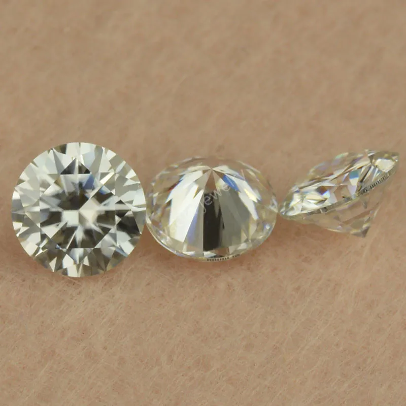 Драгоценные камни 10 шт./лот свободные чистый белый цвет от 0 8 мм до 2 9 маленький