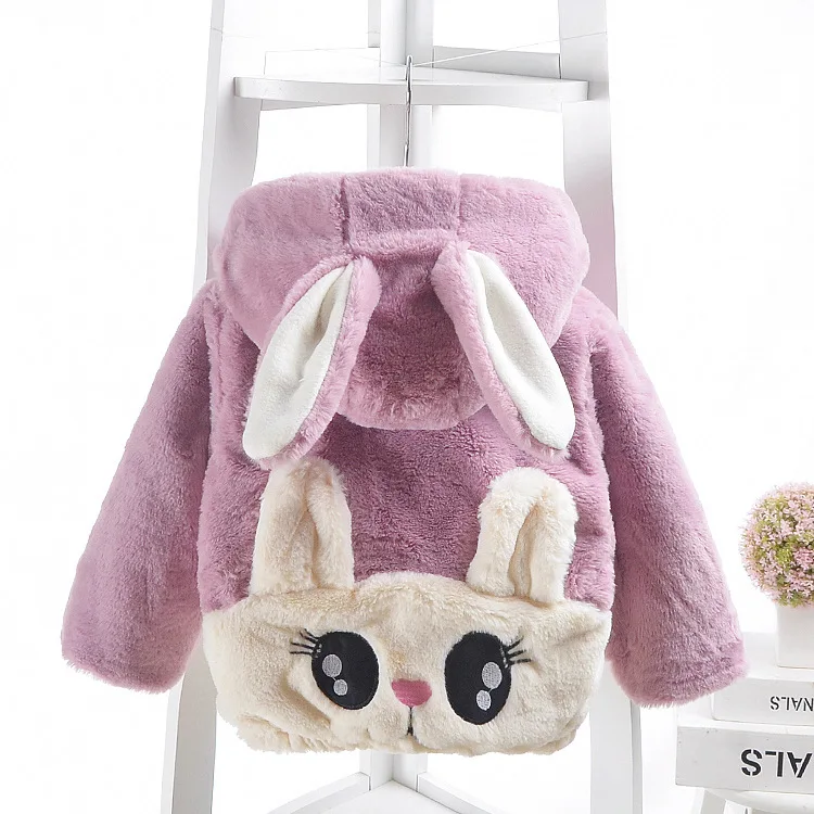 Новинка 2019 теплая верхняя одежда из флиса с искусственным мехом для маленьких