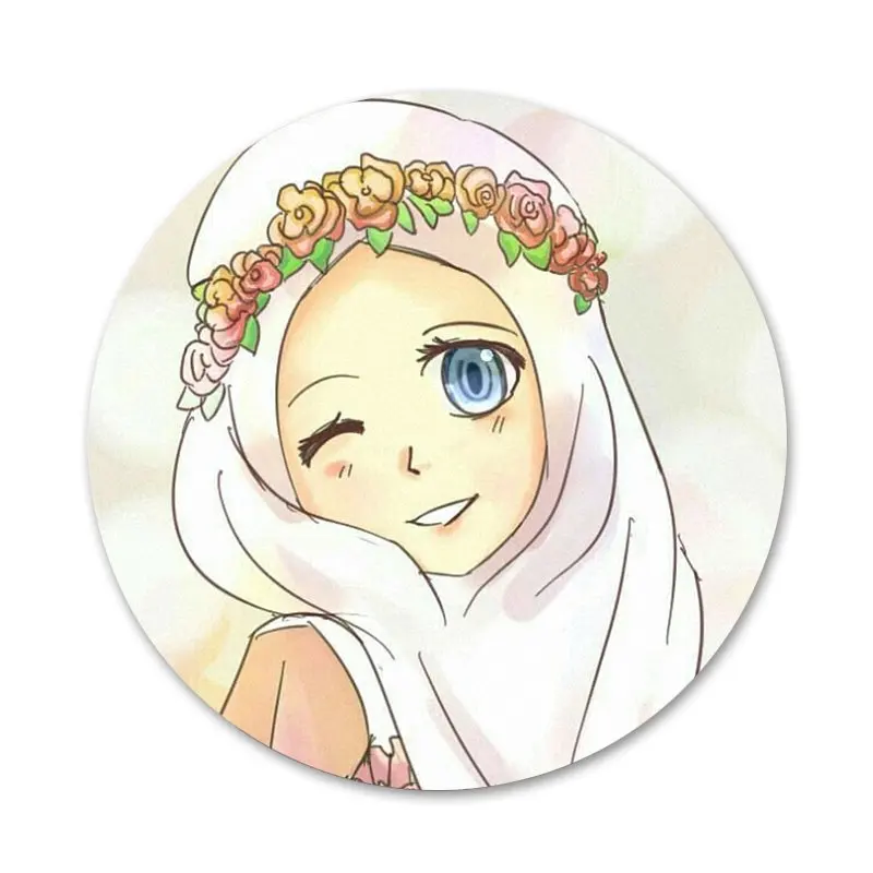 58 мм женщина в хиджаб уход за кожей лица мусульман значок брошь заколка