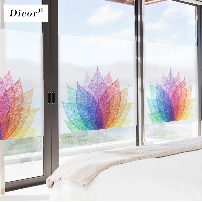 Антистатическая витражная пленка для окна матовая непрозрачная Защитная