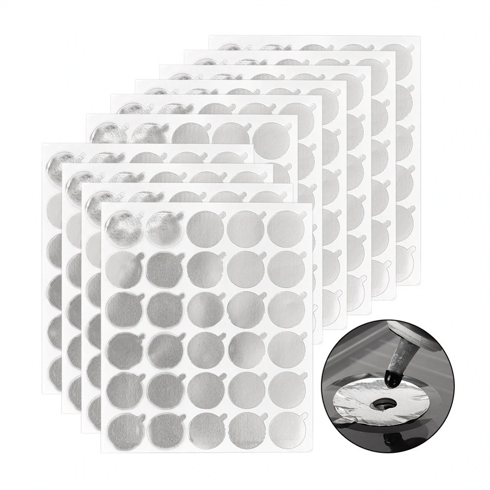 

300 pcs Disposable Eyelash Glue Holder Foil Pallet Glue Paper Patches Sticker For Eyelash Extension Glue Paper Pad Eye Sticker