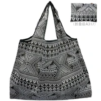large size nylon womens shopper reusable foldable bag shopping bag handbag environmental bag out shoulder bag