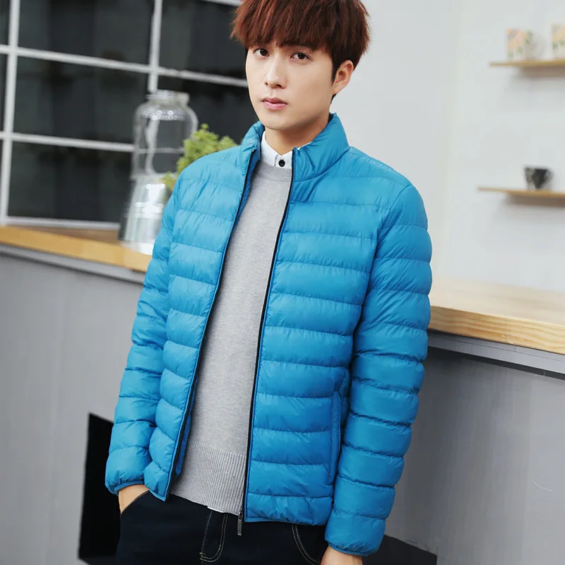 Зимняя мужская куртка 2019 новая хлопковая стеганая толстая пуховая Куртка парка