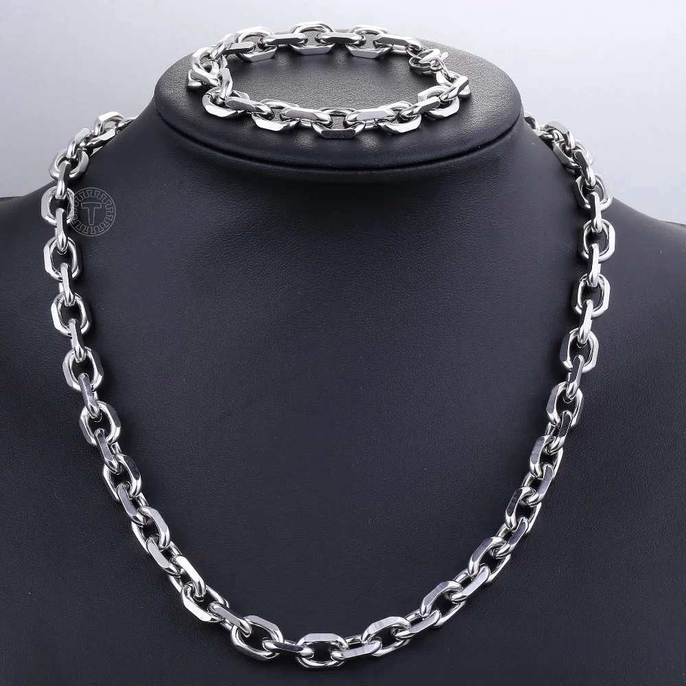 Ювелирный Комплект из колье и браслета нержавеющей стали|Ювелирные наборы| |