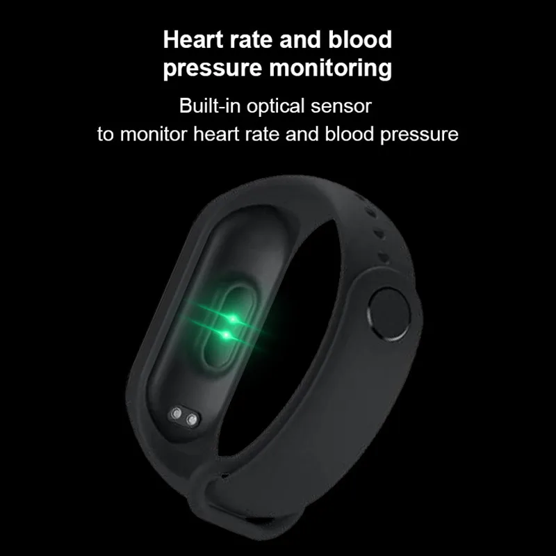 

Top Digital Bracelet Heart Rate Blood Pressure Pedometer Sleep Monitor M5 Smart Watch Waterproof Band Sports Tracker Wristbands