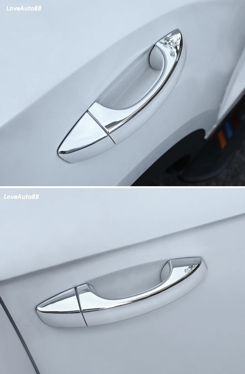 Автомобильный ABS Хромированная ручка Защитная Крышка Дверные ручки Внешний чаши Накладка для Volkswagen VW T-Roc T ROC автомобильные аксессуары