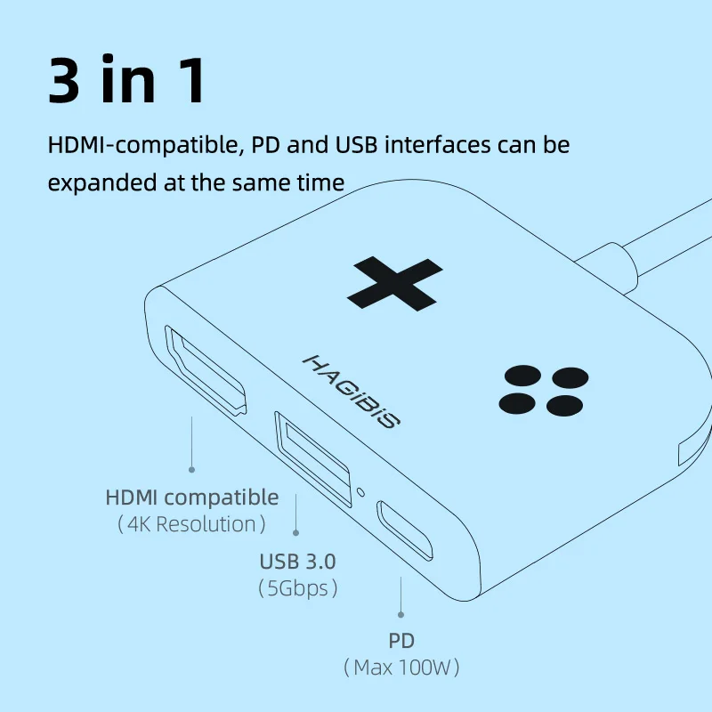 Портативная ТВ-Док-станция для Nintendo 4K HDMI USB 3 0 | Электроника