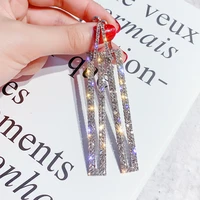 925 silver needle european and american fashion exaggerated diamond inlaid rectangular full long earrings