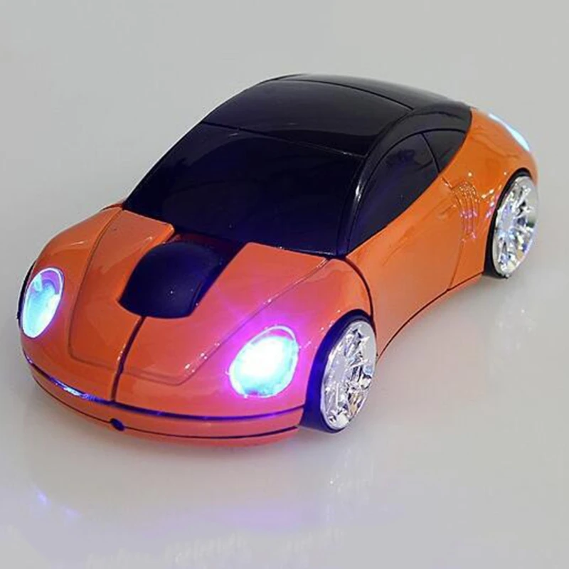 

2.4G 1600DPI Mouse USB Receiver Wireless LED Light Car Shape Optical Mice