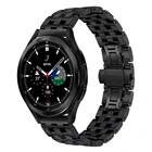Браслет из нержавеющей стали для Samsung Galaxy Watch 4 Classic Band 46 мм 42 мм, металлический ремешок для Galaxy Watch 3 45 мм 41 мм 20 мм 22 мм