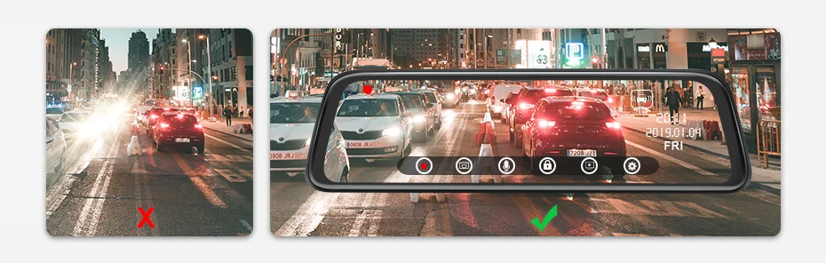 4G Dash Cam Android 10 дюймов поток медиа зеркало автомобиля зеркало заднего вида автомобиля Dvr ADAS супер ночного видео рекордер FHD двойной 1080P