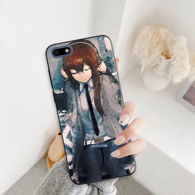 

Steins Gate Anime Kurisu Makise Phone Case for redmi note10 9 8 pro 6A 4X 7 7A 8A smart 5Plus 4 5 7 8T cover coque