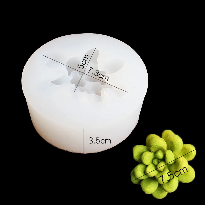 J028 Multi-slim silicone mold DIY plaster clay mold candlestick mold - Цвет: J028