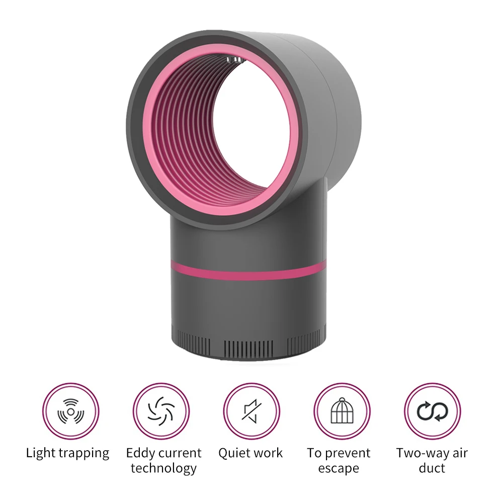 5 Вт электрическая фотокаталическая лампа от комаров с питанием USB УФ-лампа для