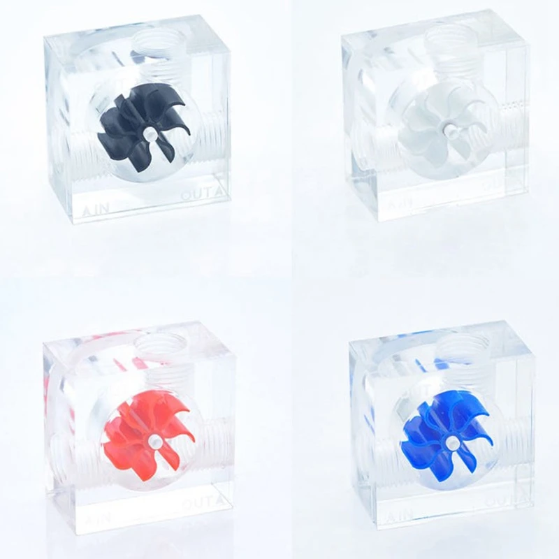 

Acrylic PC Computer Water Cooling Flow G1/4 Thread 3-Ways Water Flow Meter Indicator Cold Liquid Flow Rate