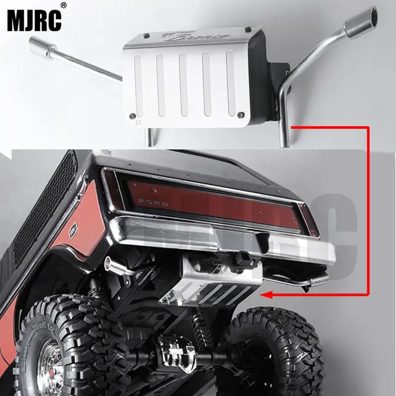 Металлический топливный бак и выхлопная труба 1/10 Rc Гусеничный грузовик Ford Bronco Traxxas Trx4 выхлопная труба Ford 82046-4 TRX4 выделенная