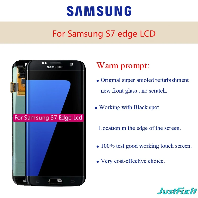 Для samsung Galaxy S7 Edge S8 Plus S9 Note 8 ЖК дисплей сенсорный экран дигитайзер с точечным G935f