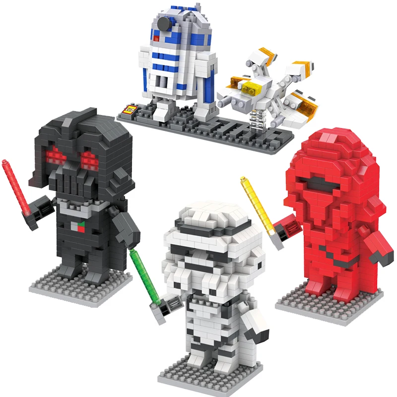 Новинка 2021 серия &quotЗвездные войны&quot Белый солдат черный модель императорской