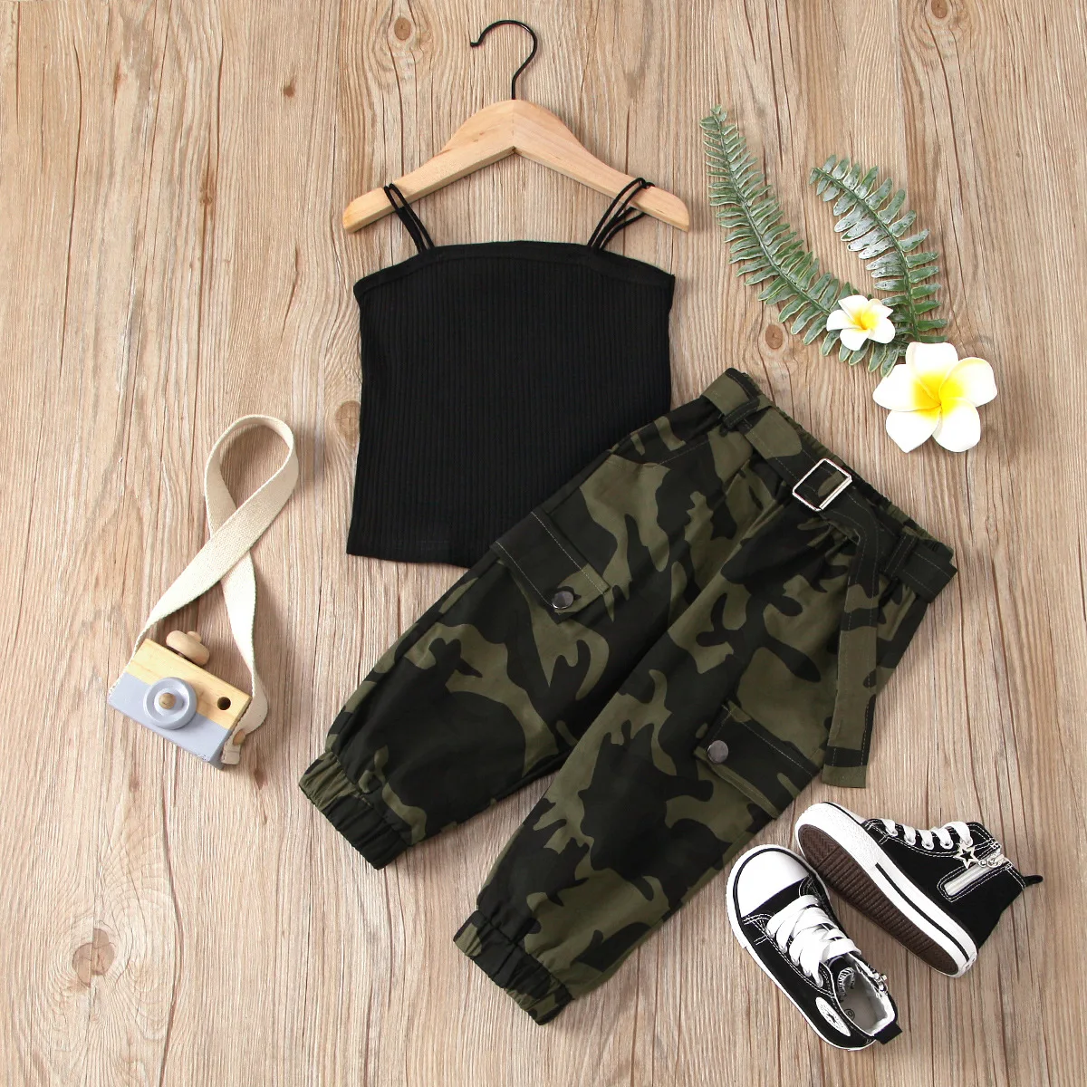

Girls Summer Clothes Sets Children Fashion Cotton Sleeveless Tops Pants 2pcs Tracksuits For Baby Girl Toddler Sports Suits Kids