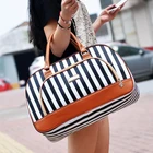 Большая Вместительная дорожная сумка-тоут для женщин на выходные, ночевка, короткая экскурсионная одежда, косметический Органайзер, сумка для багажа, принадлежности