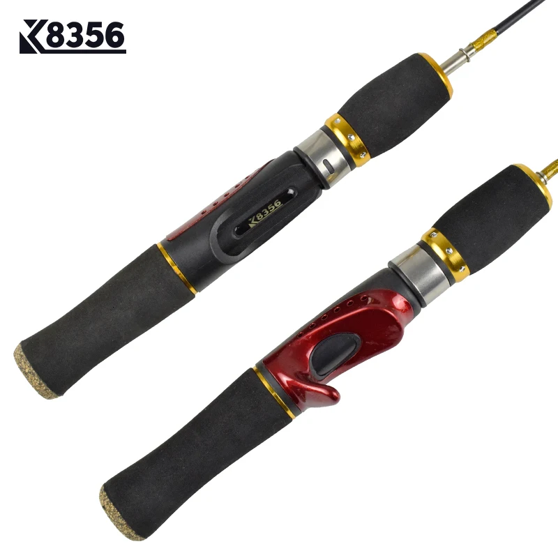 K8356 FRP зимняя ледяная Удочка 2 секции литье/спиннинг удочка Сверхлегкий сшивание снасти Аксессуары для рыбной ловли 52 см 66 см