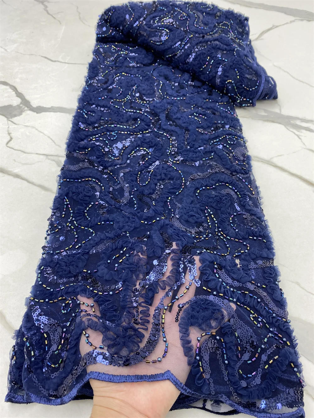 Черная африканская кружевная ткань 2021 высокое качество пайетки французская