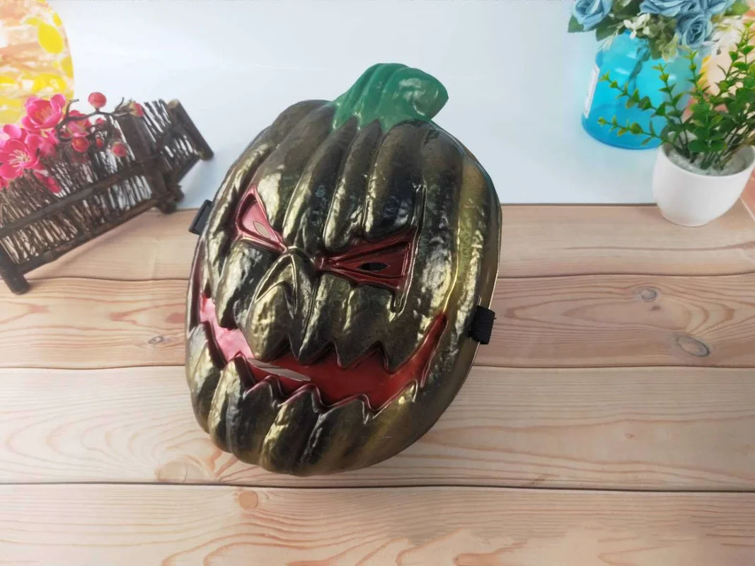 Хэллоуин Тыква голову холодной светильник маска не вредит экологии ПВХ литье