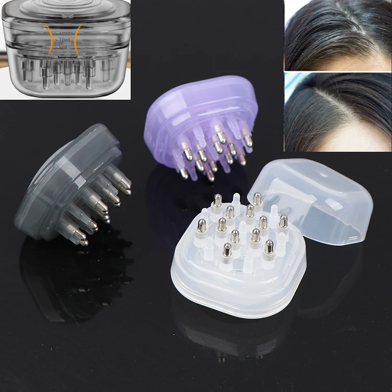 

1PCS Essential Oil Scalp Applicator Comb Soft Silicone Ball Head Liquid Comb