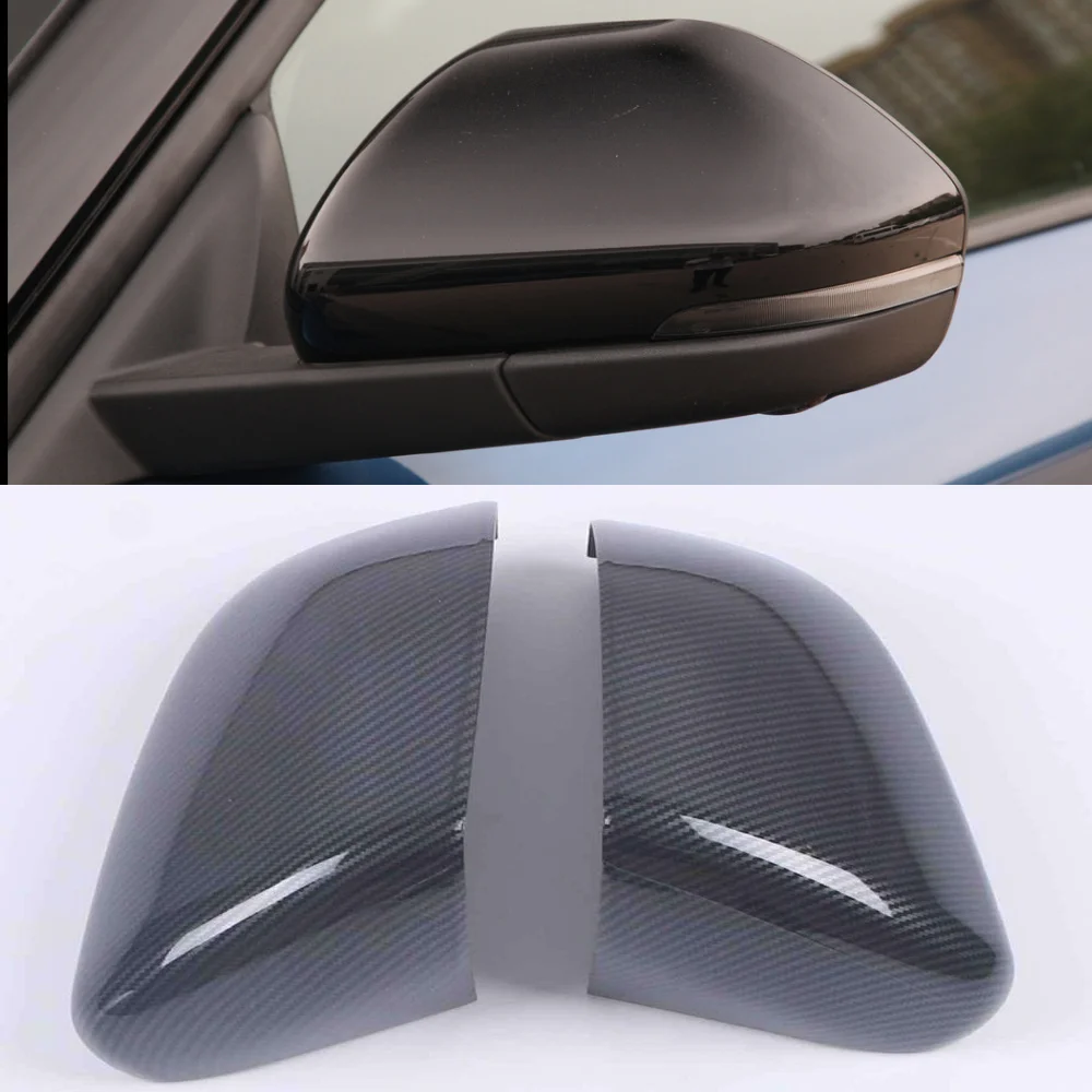 

Carbon Fiber Look Rear View Side Mirror Cover For Ford Explorer 2020 2021 6th