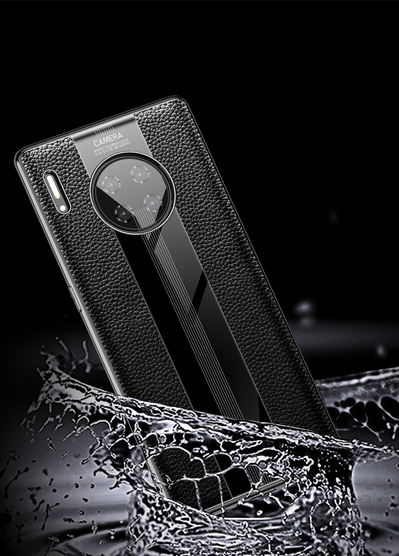 Роскошный чехол из натуральной кожи для huawei mate 30 Pro, чехол, кожаный противоударный чехол, чехол для задней панели funda mate 30 Pro, защитный чехол