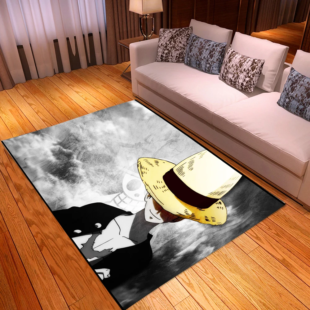 

Hot Anime ONE PIECE Printed Large Carpet Polyester Fiber Anti-slip Area Floor Mat Chopper 3D Rug Soft Carpet for Living Room