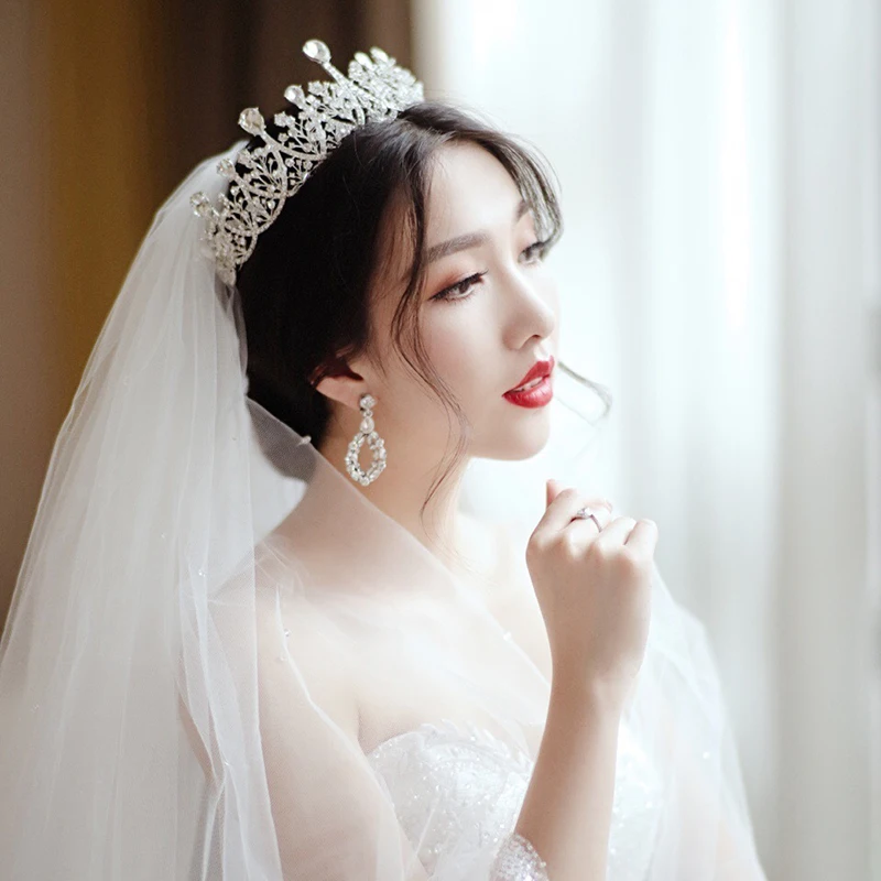 Венец-тиара "Шарм для невесты" для свадебных аксессуаров, головной убор из кристаллов, бриджес, тиары, головные украшения, украшения для волос.