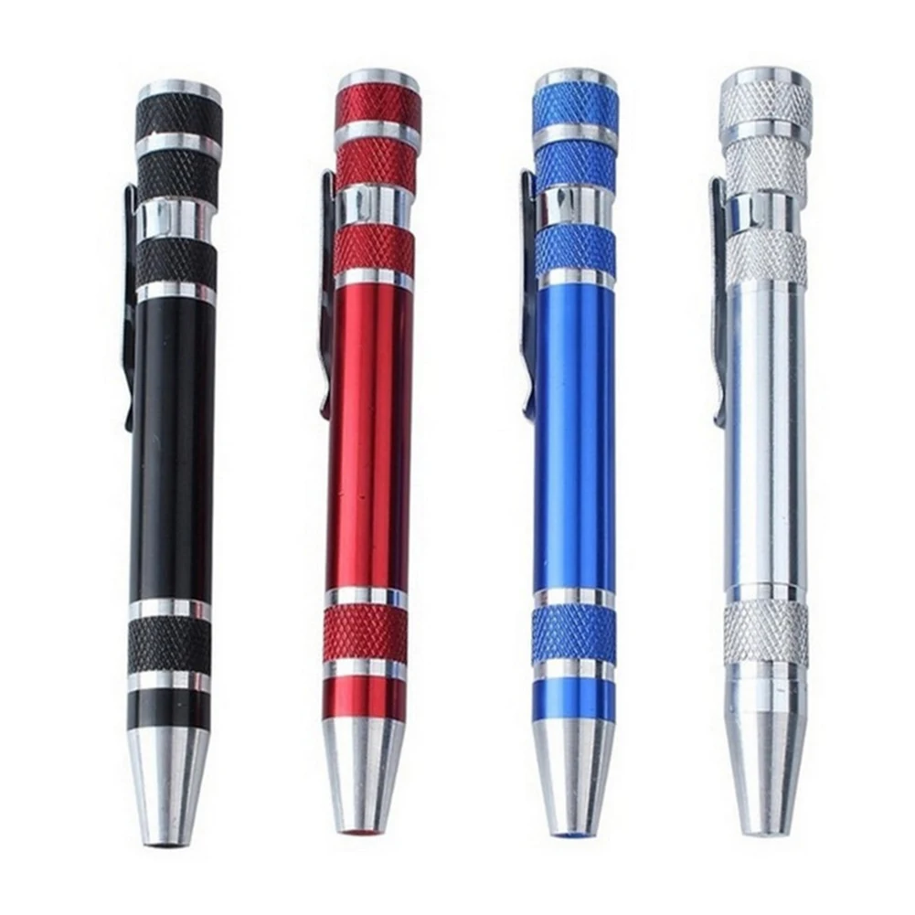 

8 in 1 Screwdriver Tool Set Hand Tools Multifunction Aluminum Precision Mini Screwdriver Pen Repair Hand Tools