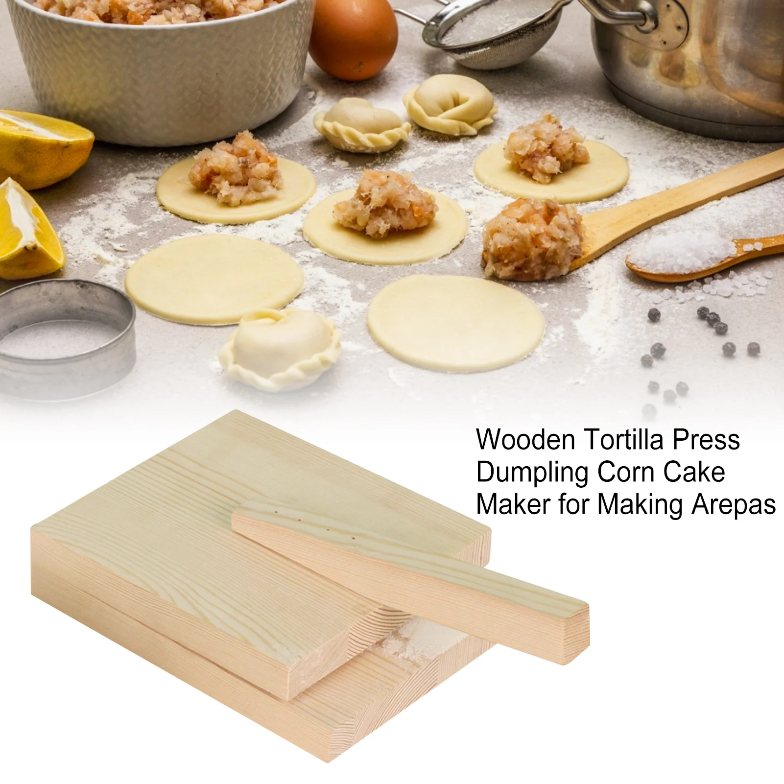 wood tortilla press dumpling skin maker presser chapati roti taco corn maker pressing tools for kitchen gadget favorable free global shipping
