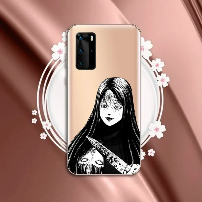

Junji Ito Collection Tees Anti-fall luxury Phone Case cover Transparent for Huawei P honor 8 10i 20 30 40 smart 2019