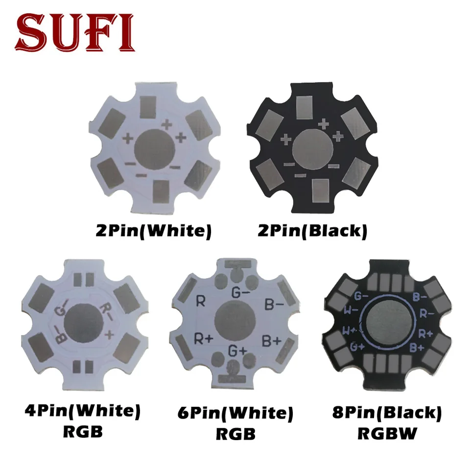 Светодиодный теплоотвод высокой мощности 50 шт. 1 Вт 3 5 алюминиевая Базовая плата
