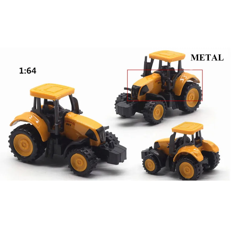 8 шт./компл. 1:64 набор моделей автомобилей из сплава Инженерная модель автомобиля