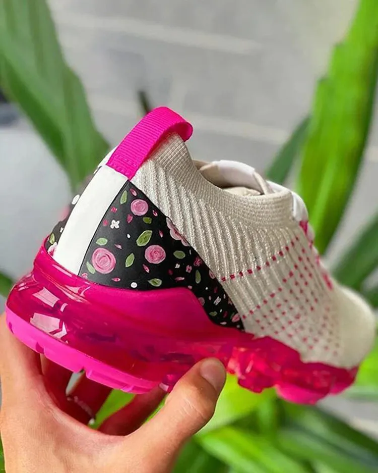 

2021 Women Sneakers Summer Outdoor Sports Shoes Multicolor Leisure Comfortable Lace Up Plus Size Zapatos De Mujer Casual Shoe