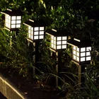 Уличная Светодиодная лампа на солнечной батарее, водонепроницаемый светодиодный светильник в домашнем стиле для дороги, улицы, патио, садового декора, уличная Ландшафтная лампа на солнечной батарее